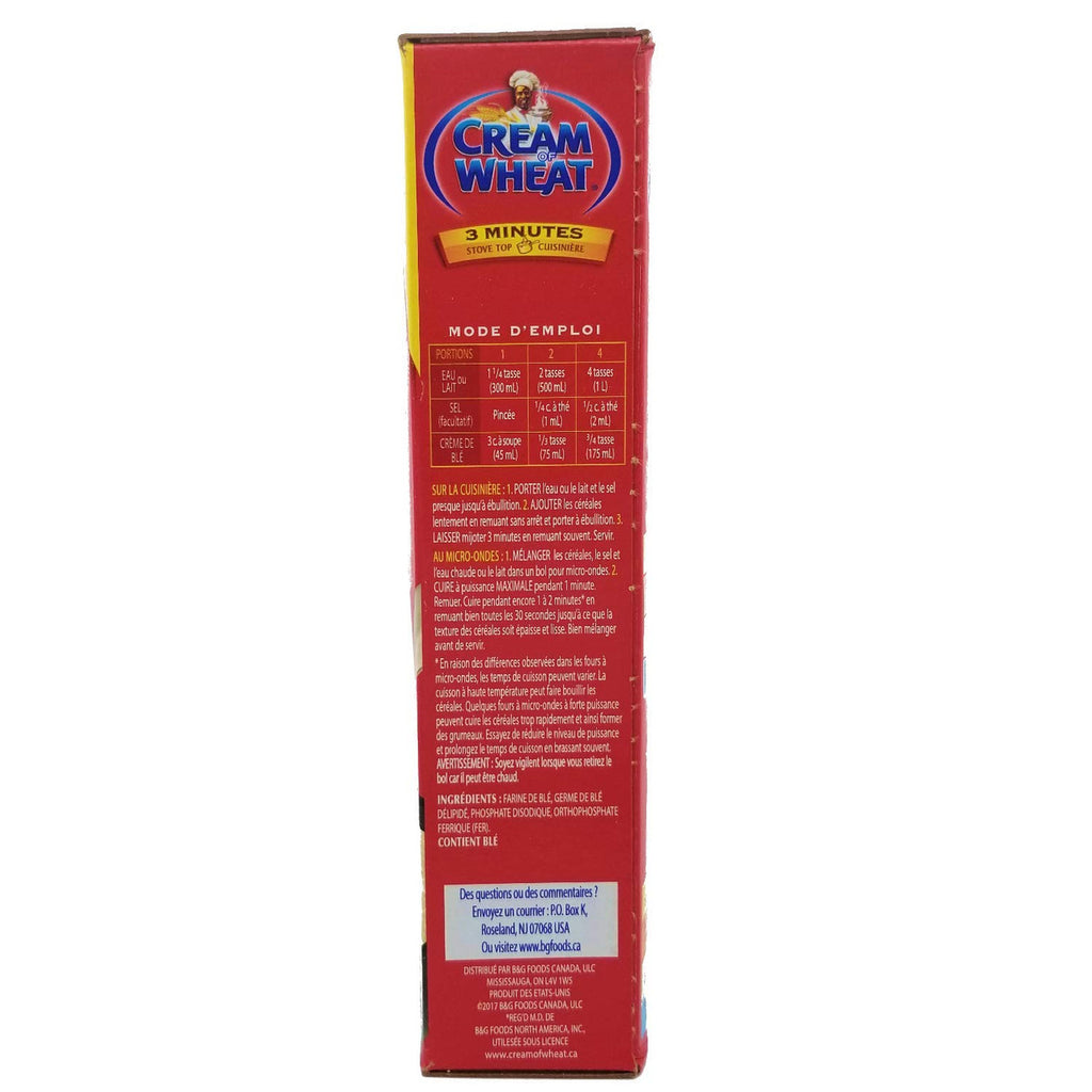 Cream of Wheat Original Flavour Hot Cereal, 800g/1.8 lbs, Pack of 2, {Imported from Canada}