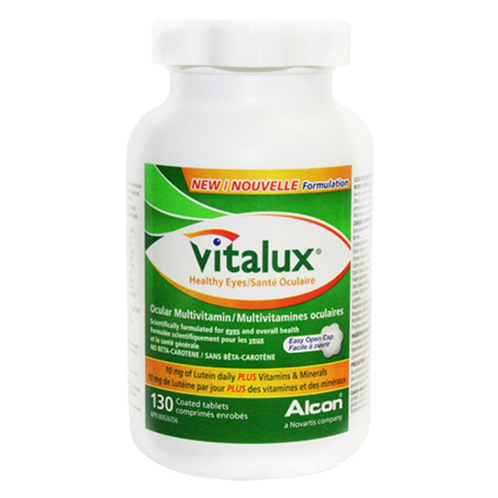 Vitalux Healthy Eyes Ocular Multivitamin with 10mg of lutein, 130 tablets