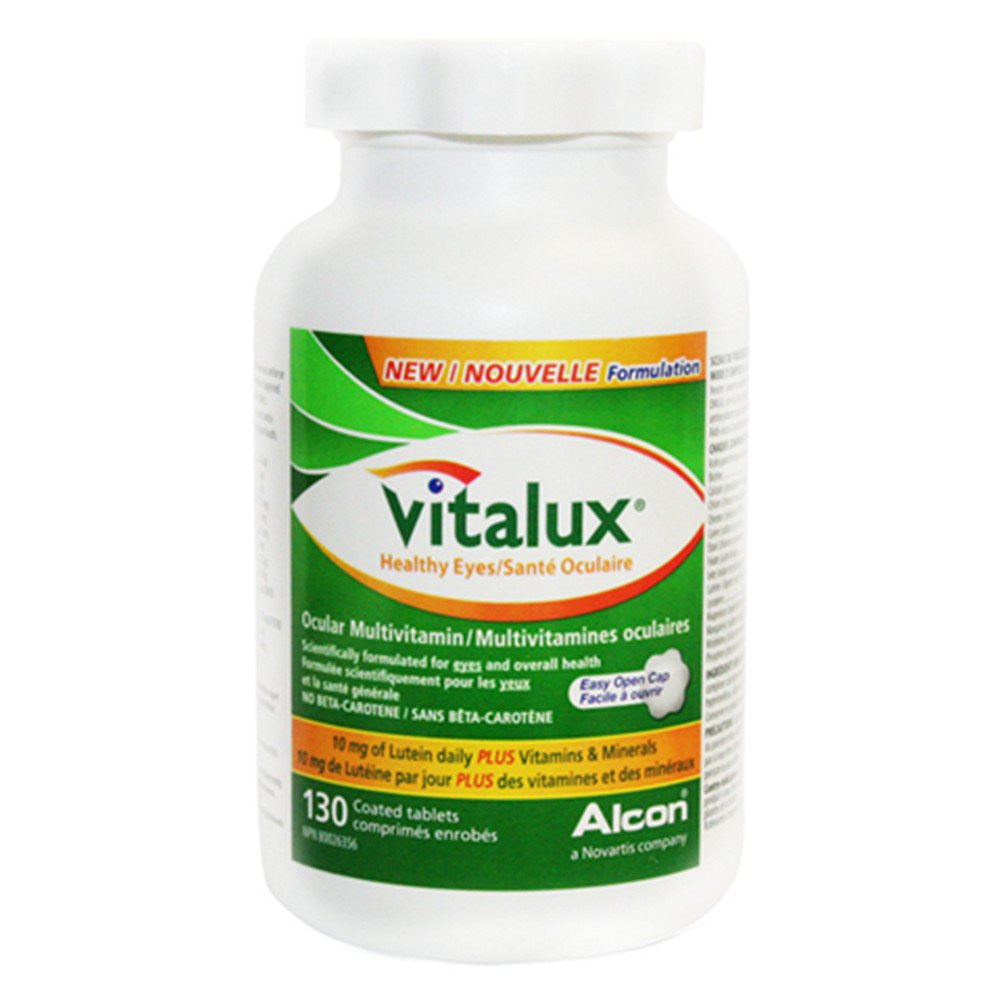 Vitalux Healthy Eyes Ocular Multivitamin with 10mg of lutein, 130 tabl