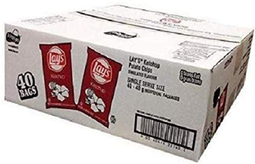 Frito Lay Ketchup Chips Box, 40ct x 40g/1.4 oz., Bags {Imported from Canada}