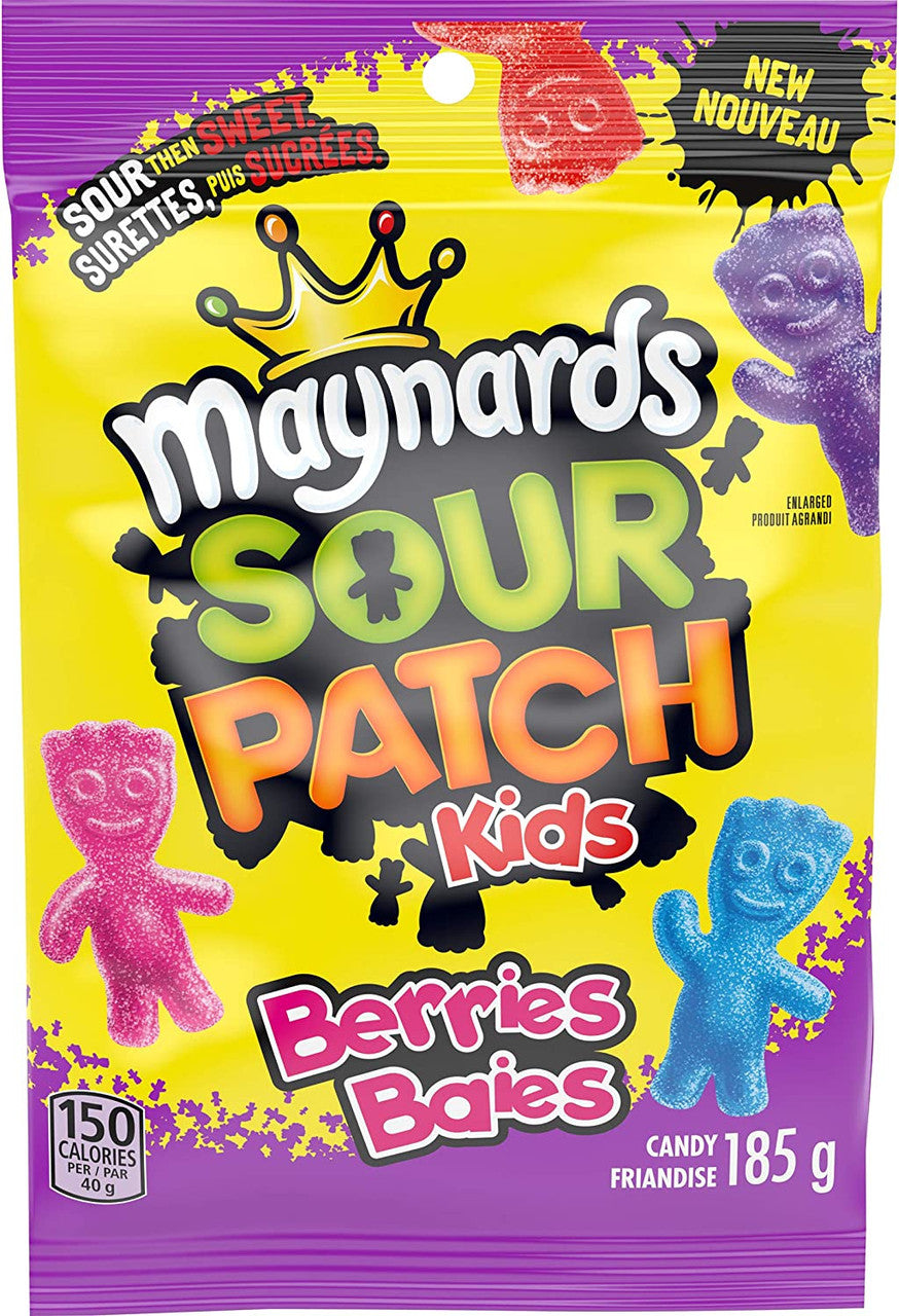 Maynards Sour Patch Kids, Berries, Candy, 185g/6.5 oz., {Imported from Canada}