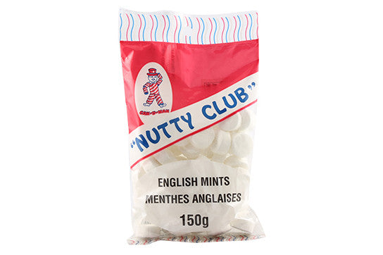 Nutty Club English Mints Candy 150g/ 5.3 oz, {Imported from Canada}