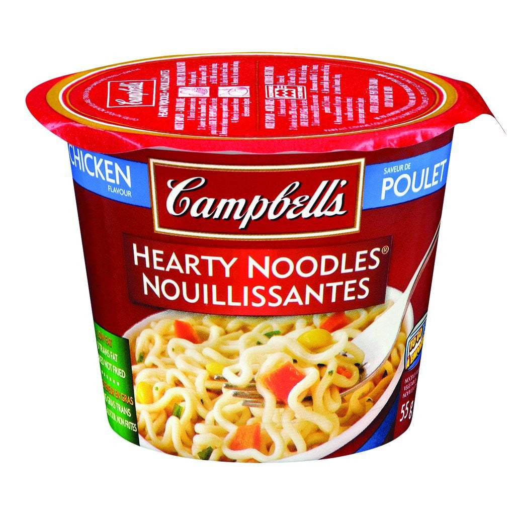 Campbell's Hearty Noodles Chicken Flavour, 55g/1.94oz {Imported from Canada}