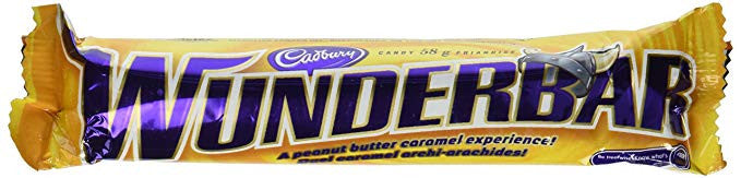 Cadbury Wunderbar 24 Bars, Chewy Chocolate Bars, (Imported from Canada)
