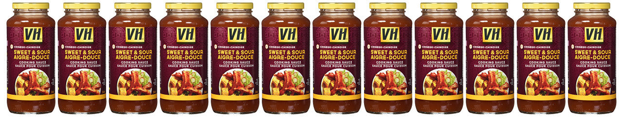 VH Sweet & Sour Cooking Sauce (12 Count), 341ml/11.5oz, Jars, {Imported from Canada}