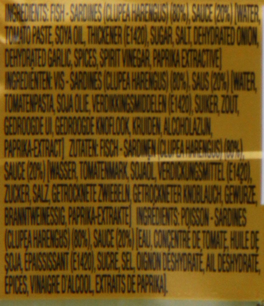 Brunswick Canadian Style Sardines in Tomato Sauce 106g/3.7 oz., (12pk) {Imported from Canada}