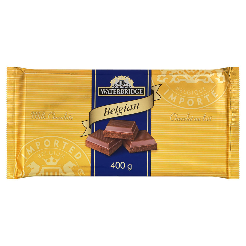 Waterbridge Belgian Milk Chocolate 400 g/14.12 oz {Imported from Canada}