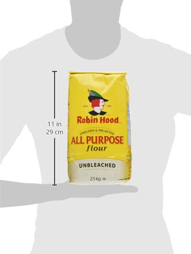 Robin Hood, Unbleached, All Purpose Flour, 2.5kg/5.5lbs, {Imported from Canada}