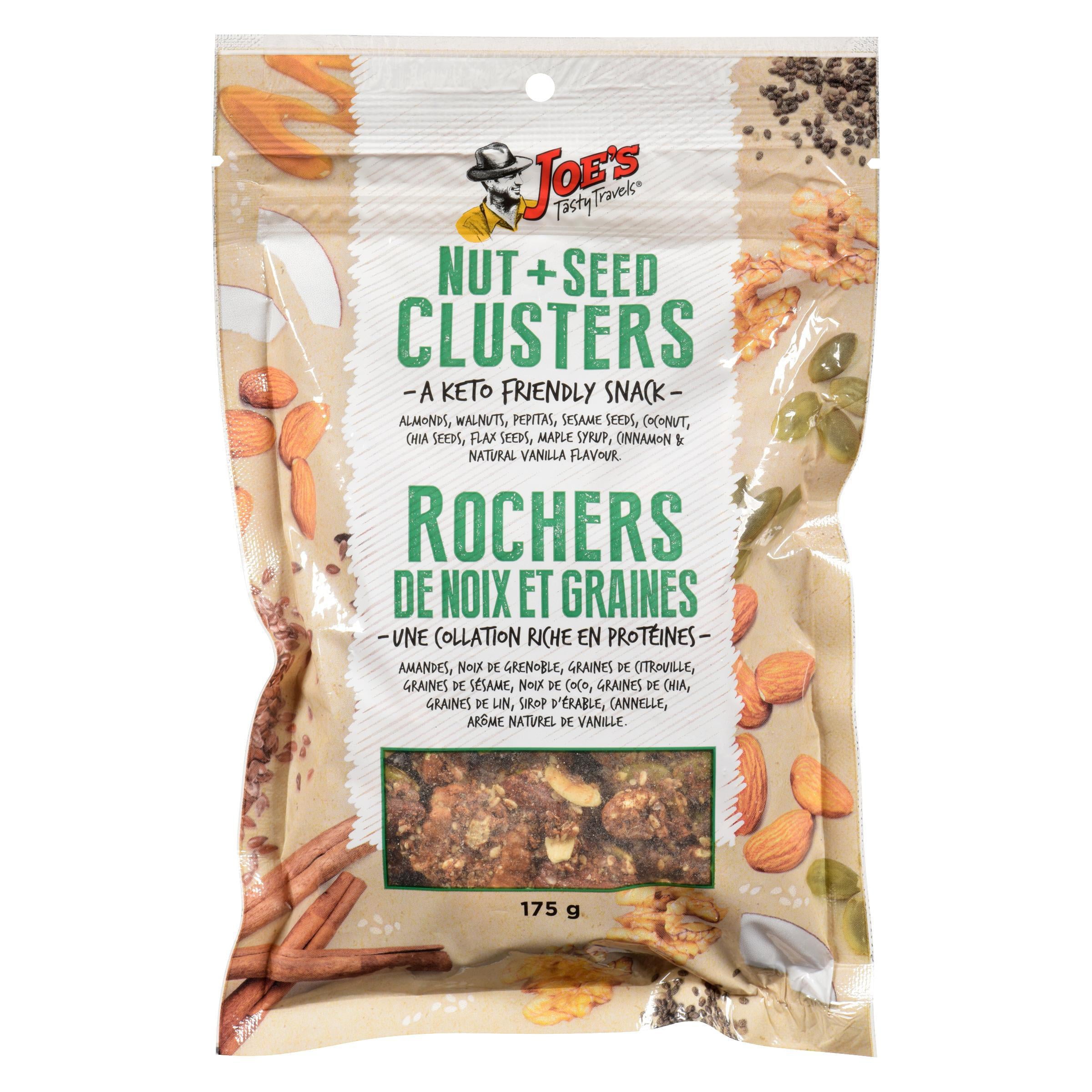 Joe's Tasty Travels Keto Friendly Clusters, 175g/6 oz. Bag {Imported from Canada}