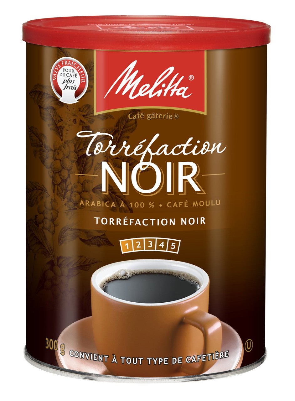 MELITTA Dark Roast, Ground Coffee, 300g/10.6oz., {Imported from Canada}