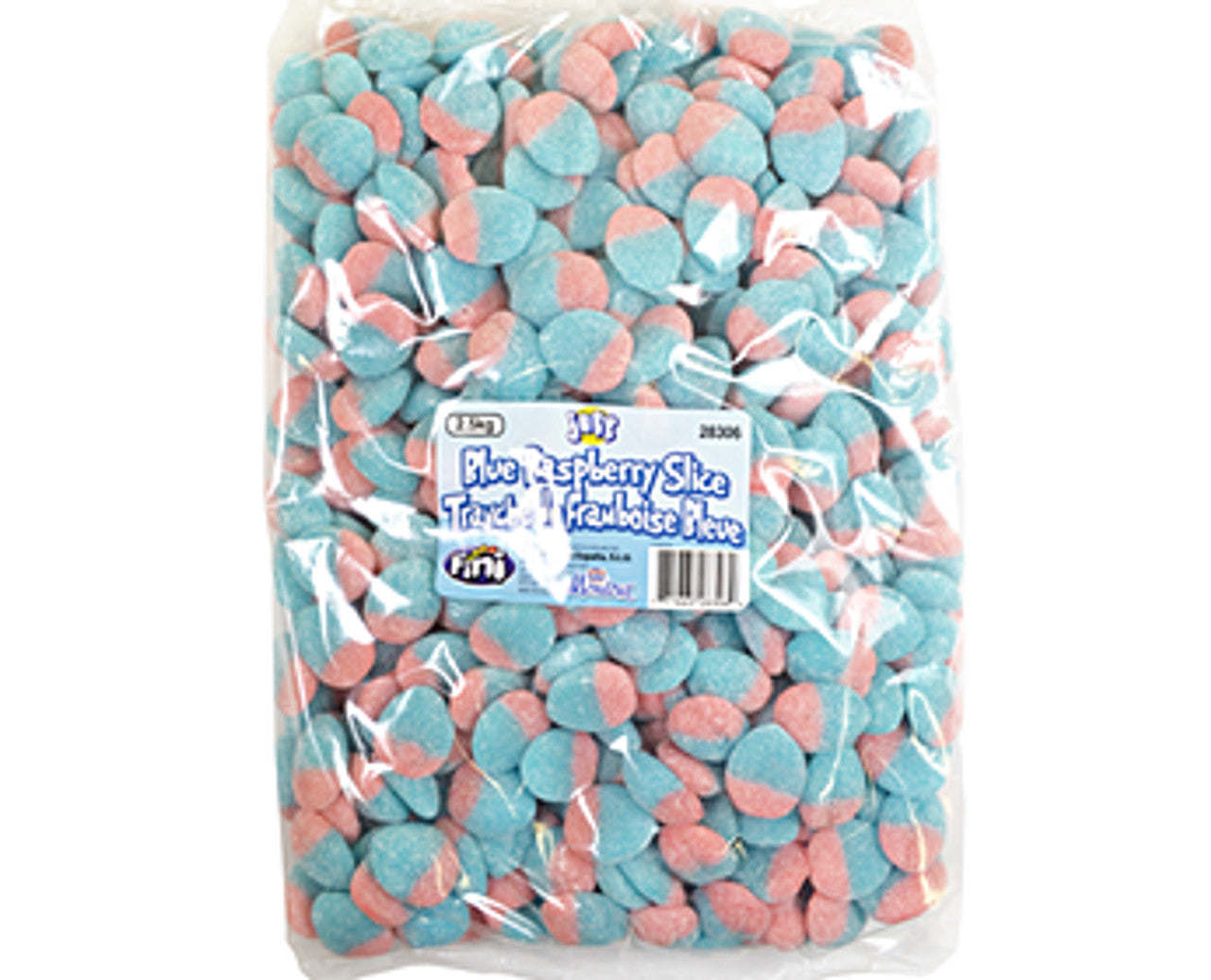 Juby Blue Raspberry Slice Gummies 2.5kg/5.5 lbs {Imported from Canada}