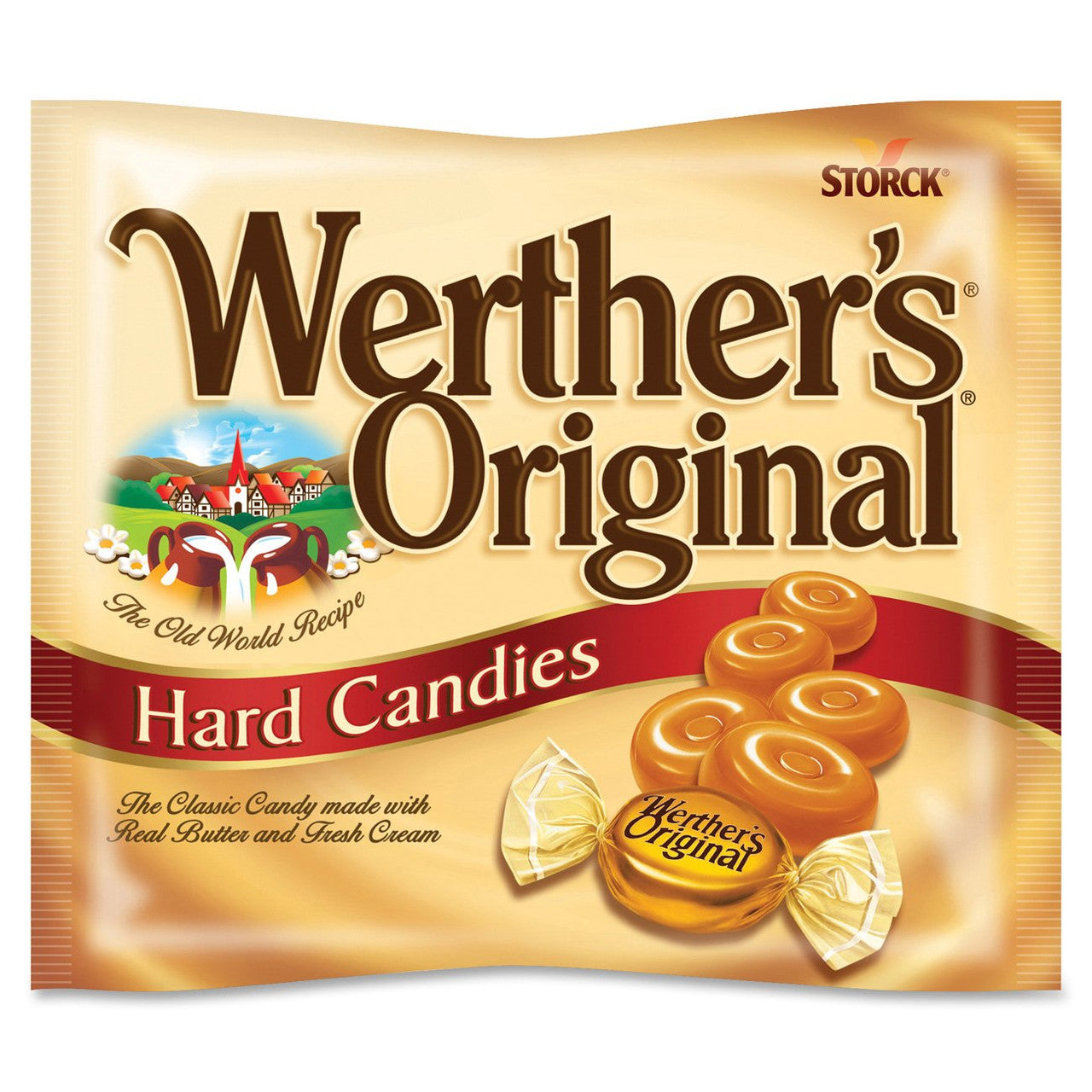 Werther's Original Hard Caramels Candy 135g/4.8oz, (Imported from Canada)