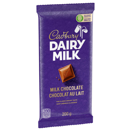 Cadbury Dairy Milk Chocolate Bar 200g/7oz. (Imported from Canada)