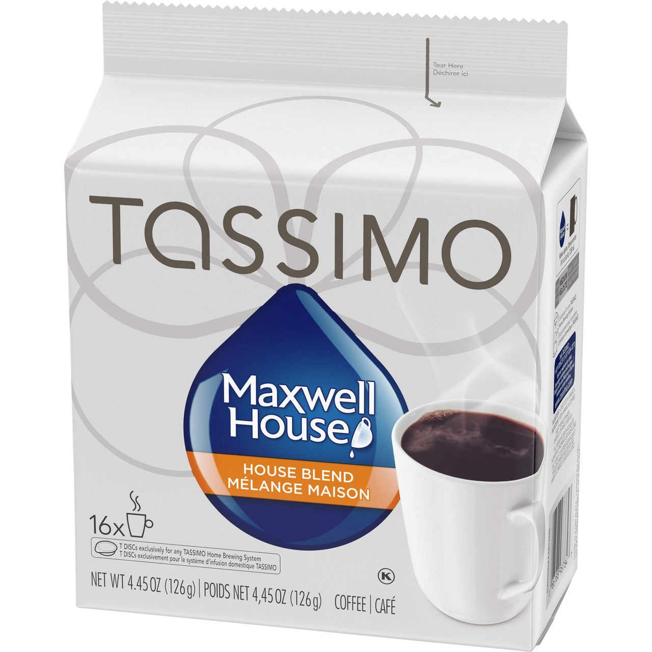 MAXWELL HOUSE House Blend Coffee, 126g, 16 Count {Imported from Canada}