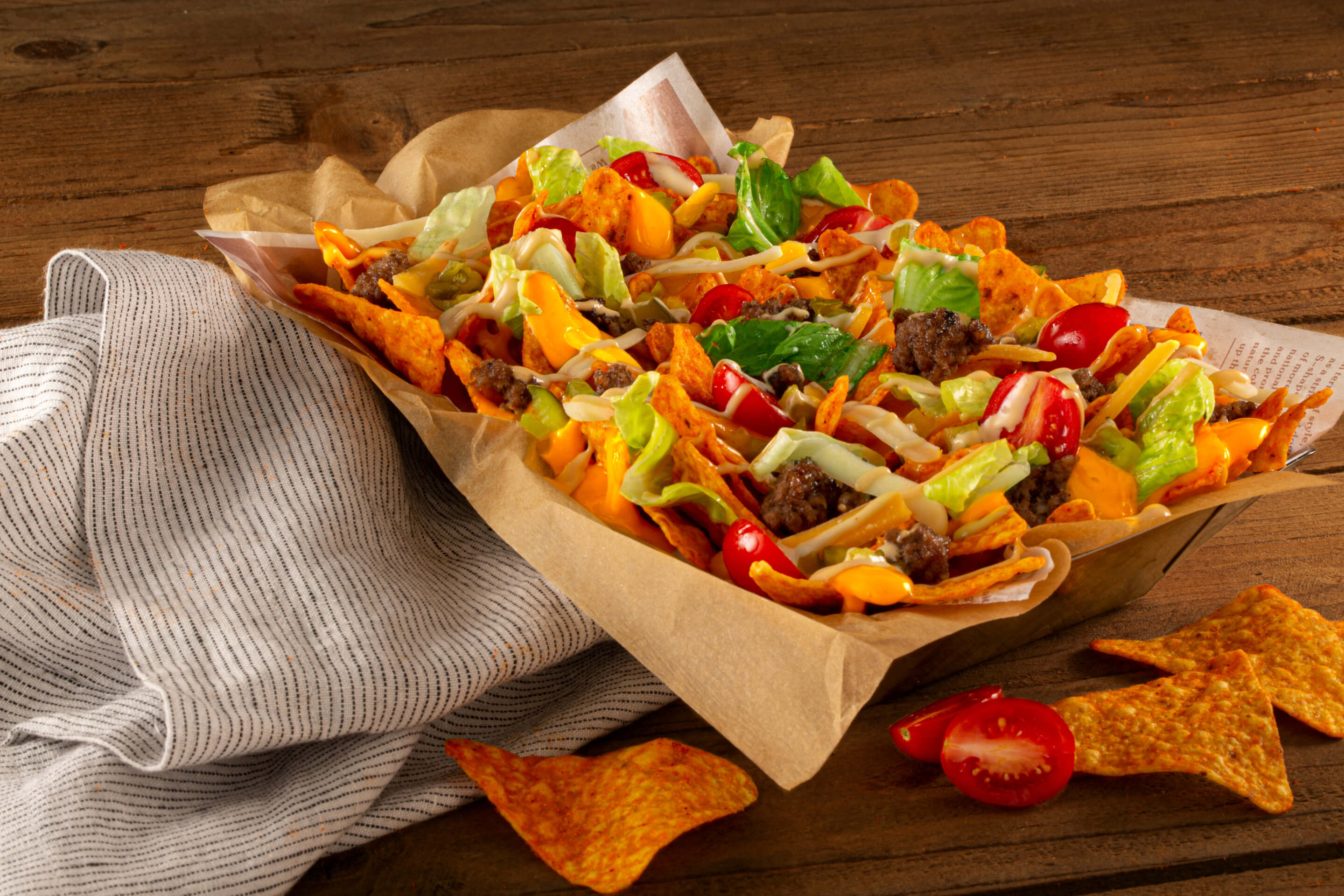 Doritos Nacho Cheese Tortilla Chips, 730g/1.6 lb. - Doritos In A Salad