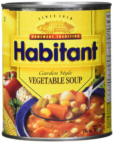 Habitant Garden Style Vegetable Soup - 796ml {Imported from Canada}