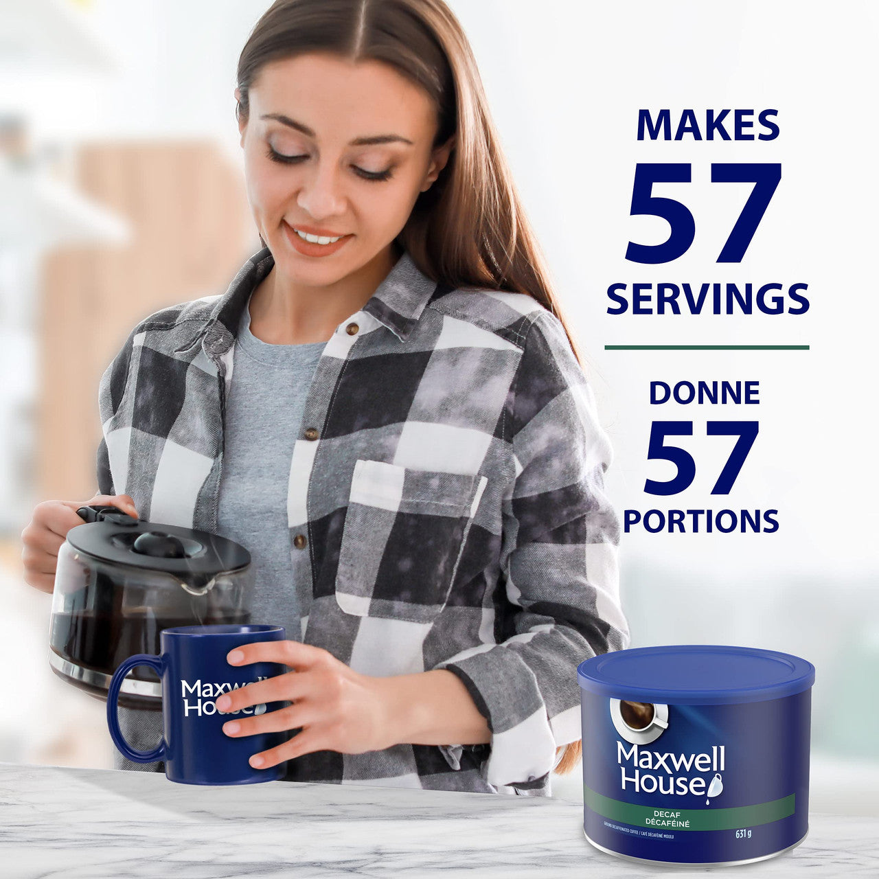 Maxwell House Decaffeinated Ground Coffee, 631g/22.3 oz., {Imported from Canada}