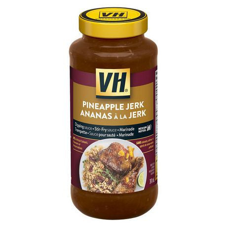 VH Pineapple Jerk Sauce, 341mL/11.5oz, Jar, 12 Count {Imported from Canada}