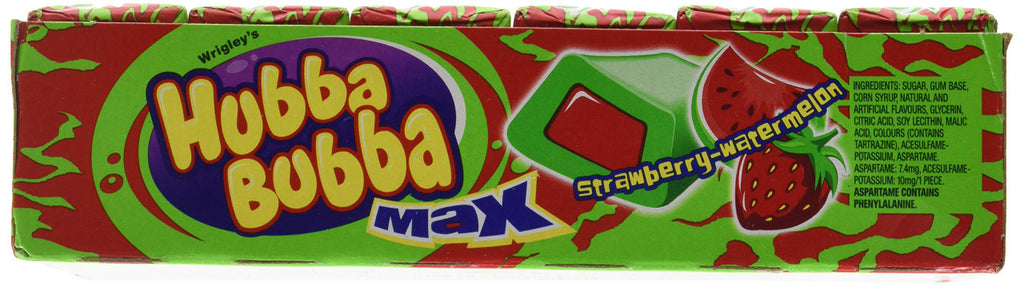 Hubba Bubba Max, Strawberry-Watermelon 18ct  {Imported from Canada}