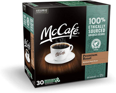 McCafe Premium Roast Coffee Pods, 323g/11.4 oz., 30 Count, (4 Pack) {Imported from Canada}
