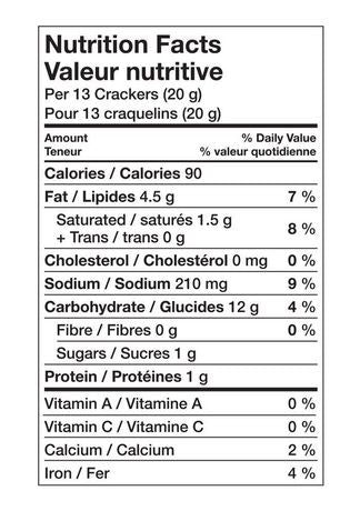 Christie Vegetable Thins Original, 200g/7oz. (Imported from Canada)