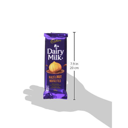 Cadbury Dairy Milk Hazelnut Chocolate Bars, 100g/3.5 oz., (Pack of 3) {Imported from Canada}