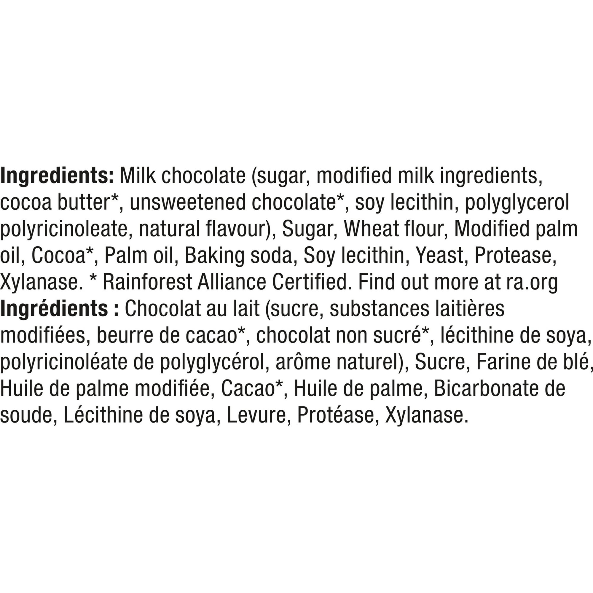 Nestle KitKat Snack Size Bars Ingredients
