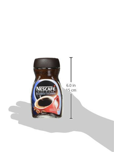 NESCAFE, Rich Colombian, Instant Coffee, 100g/3.5oz., Jar, {Imported from Canada}