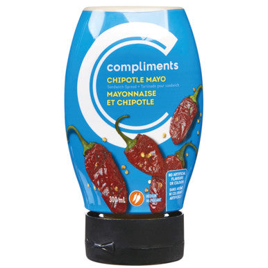 Compliments Chipotle Mayo, 300ml/10.1 oz., {Imported from Canada}