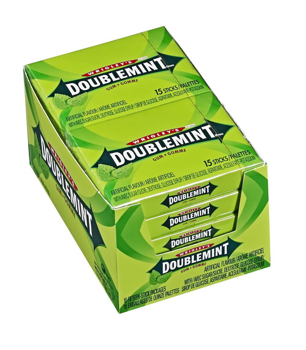 Wrigley's Doublemint Gum, 10ct/15 Sticks per pack, {Imported from ...