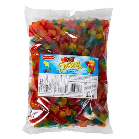 McCormicks Fruit Splash Gummy Candy 2.5 kg/5.5lb Bag {Imported from Canada}