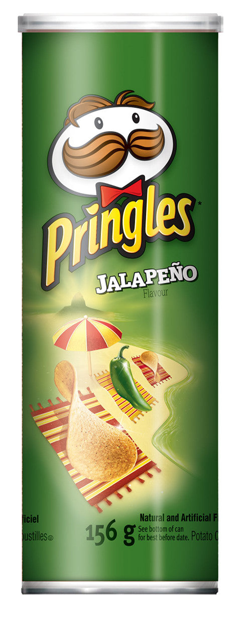 Pringles Jalapeno Chips, 156g/5.5oz., {Imported from Canada}