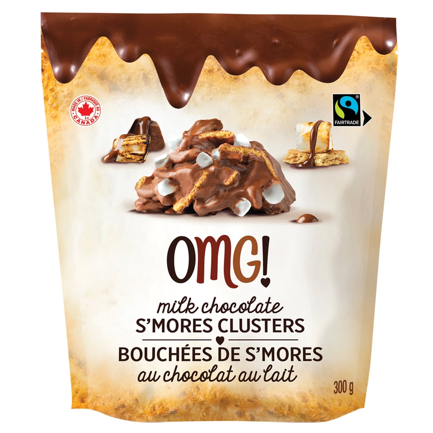 OMG! Milk Chocolate S'mores Clusters, 300g/10.6 oz