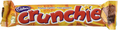 Cadbury Crunchie Chocolate Bar, 44g/1.6 oz., {Imported from Canada