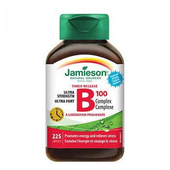 Jamieson Timed Release B100 Complex, 225 caplets {Imported from Canada}