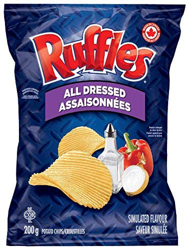 Lay's Ruffles All Dressed Chips - 200g/7.1 oz., {Imported from Canada}