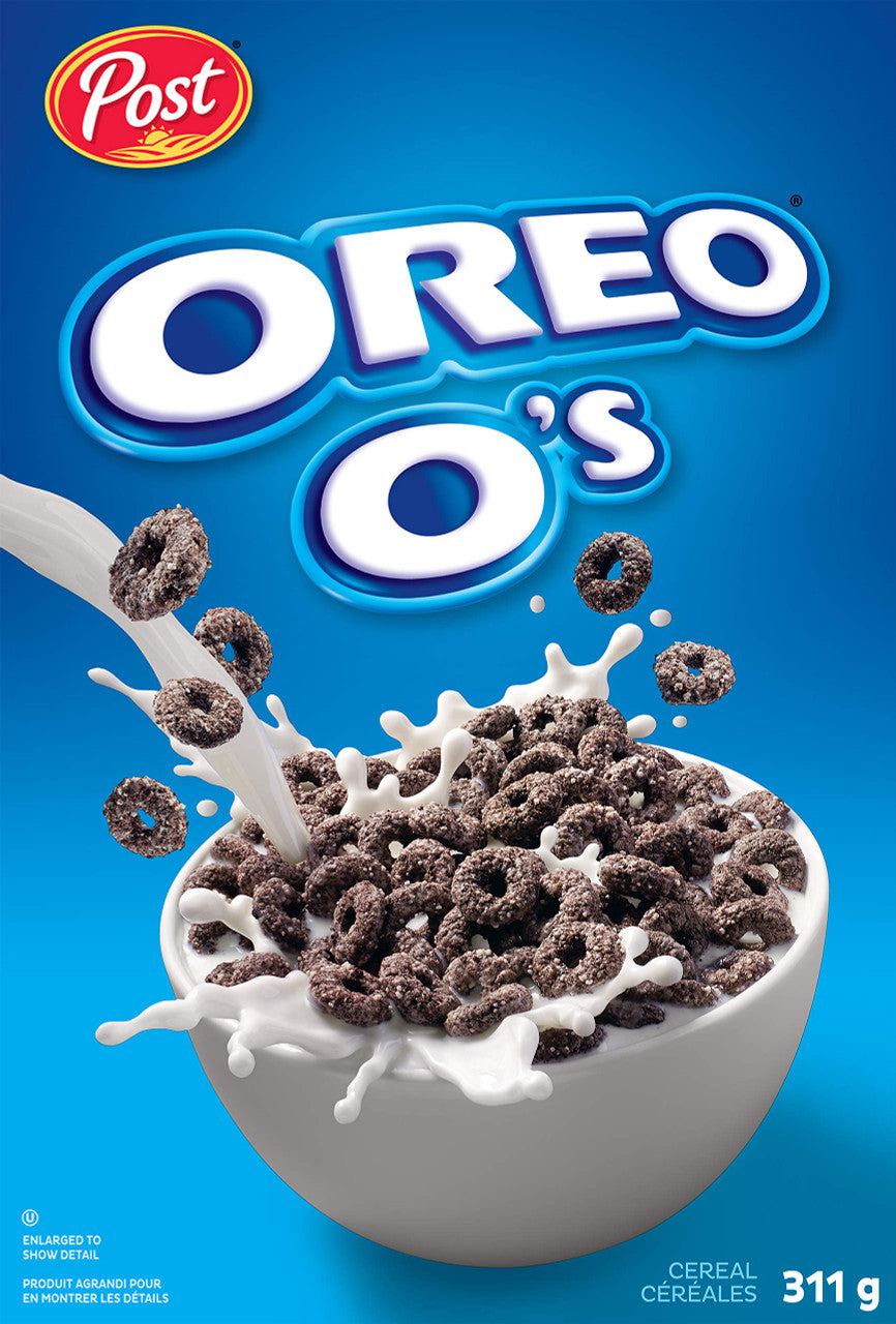 Post Oreo O's Breakfast Cereal, 311g/11oz Box (2 Pack) {Imported from Canada}