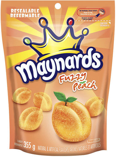 Maynards Fuzzy Peach Candy, 355g/12.5 oz. (3 pk), {Imported from Canada}