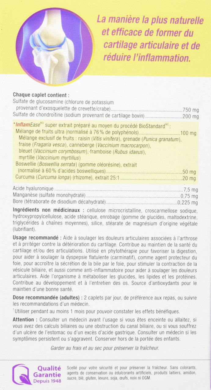 Webber Naturals Osteo Joint Ease with InflamEase and Glucosamine Chondroitin 90ct