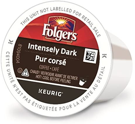 Folgers Intensely Dark Coffee K-Cups, 12 Count {Imported from Canada}