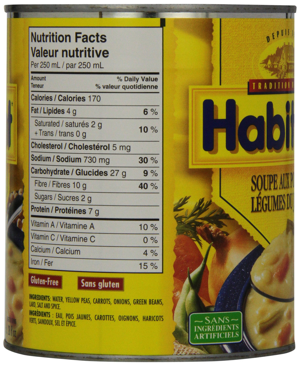 Habitant Pea With Garden Vegetable Soup, 796ml {Imported from Canada}