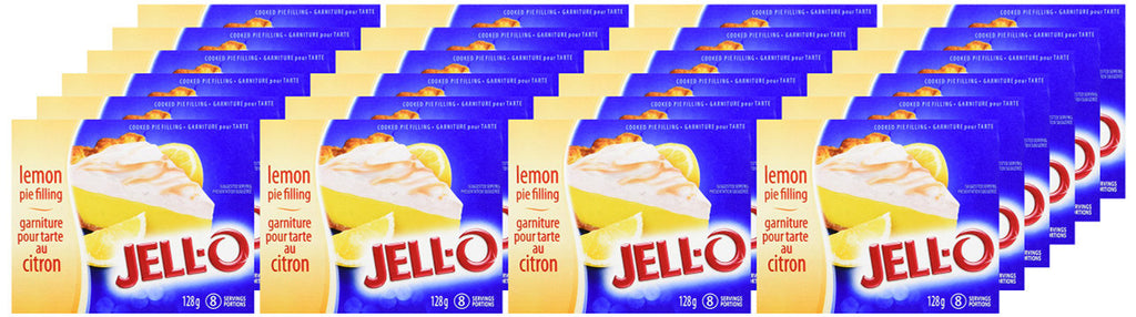 Jell-O Cooked Pudding & Pie Filling, Lemon, 128g (Pack of 24)