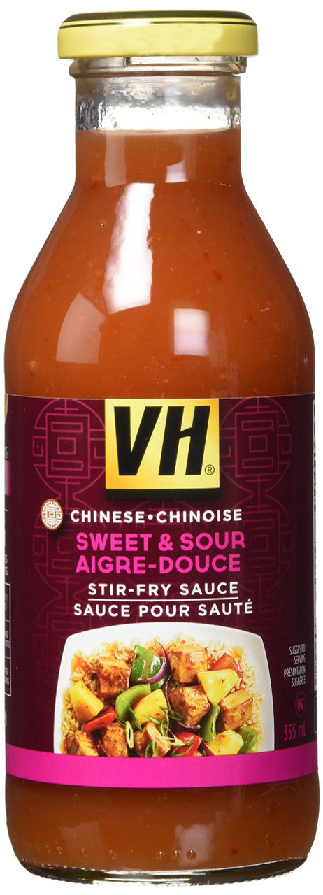 VH Sweet & Sour Stir-Fry Sauce,(12 Count), 355ml, 12oz., Jars {Imported from Canada}