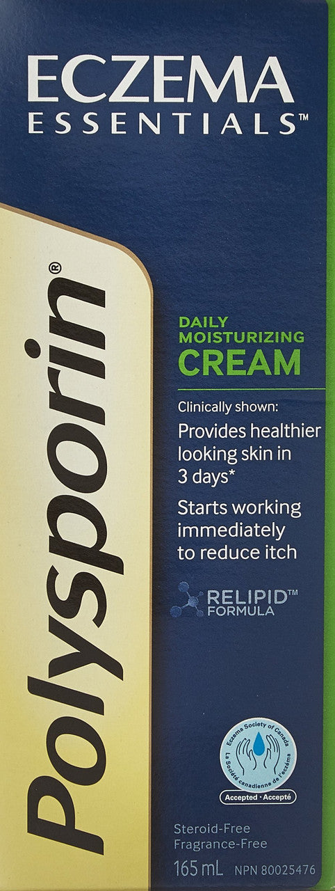 Polysporin Daily Moisturizing Cream, 165ml/5.6 fl. oz., {Imported from Canada}