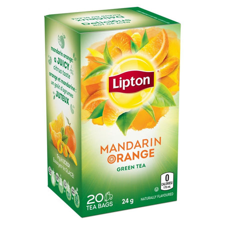 Lipton Green Mandarin Orange Tea, 20ct, (Imported from Canada)