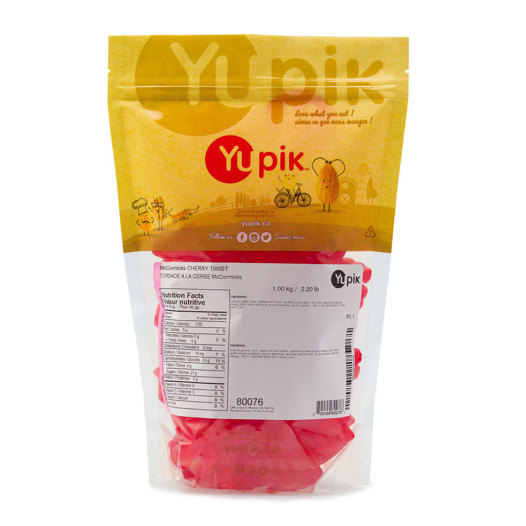 Yupik McCormicks Cherry Twist, 1kg/2.2 lbs., {Imported from Canada}