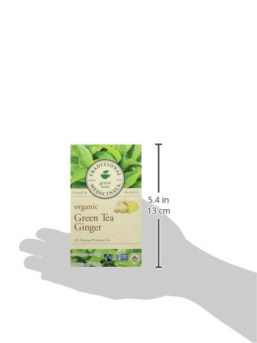 Traditional medicinals organic green tea ginger,  (20ct) {Imported from Canada}