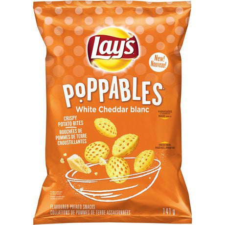 Lay's Poppables White Cheddar Potato Snack, 141g/5 oz,  {Imported from Canada}