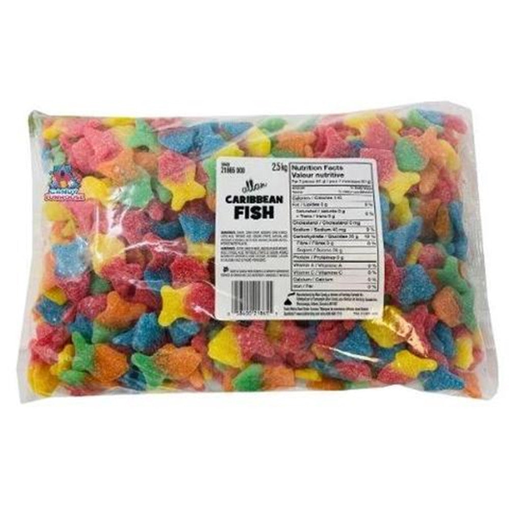 Allan Caribbean Fish Gummy Candy (2.5kg/5.5lb) Bag {Imported from Canada}