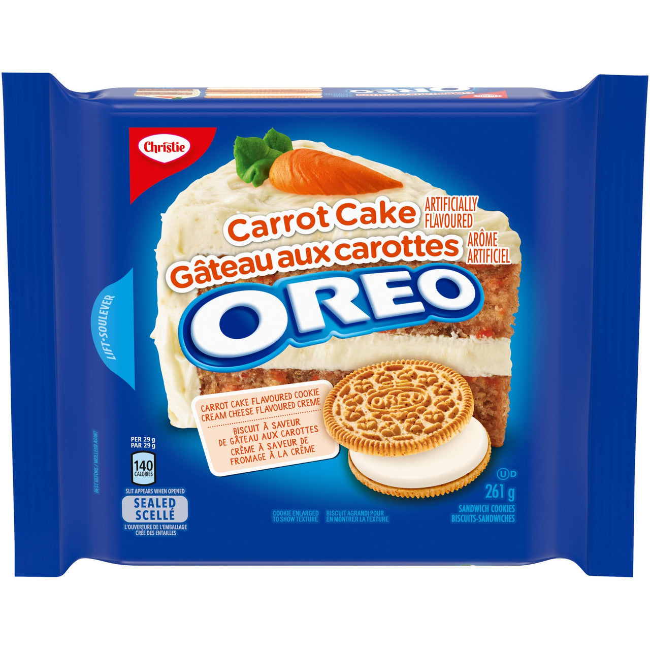 Christie Oreo Carrot Cake Cookies, 261g/9.2oz., {Imported from Canada}